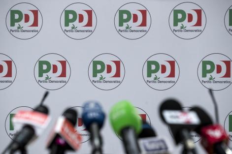 Elezioni politiche 2018, la sala stampa del Partito Democratico